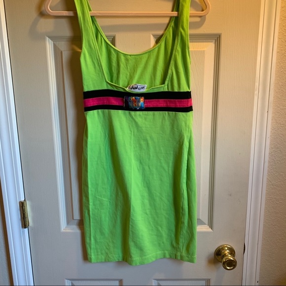 Vintage RARE NeoMax by Peter Max 80s bodycon dress - Picture 3 of 12